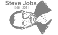 Samolepka v balení -Steve Jobs