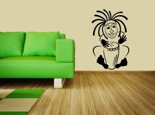 Rastaman samolepka na zeď