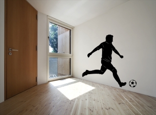 Fotbalista samolepka na zeď