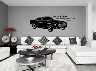 Volvo P1800 samolepka na zeď
