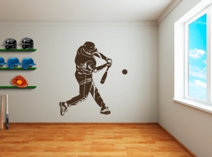 Baseball samolepka na zeď