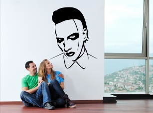 Marilyn Manson samolepka na zeď